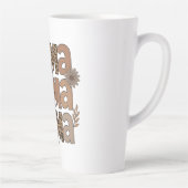 Ästhetische Chic Mama Typografie Leopard Print Milchtasse (Rechts)