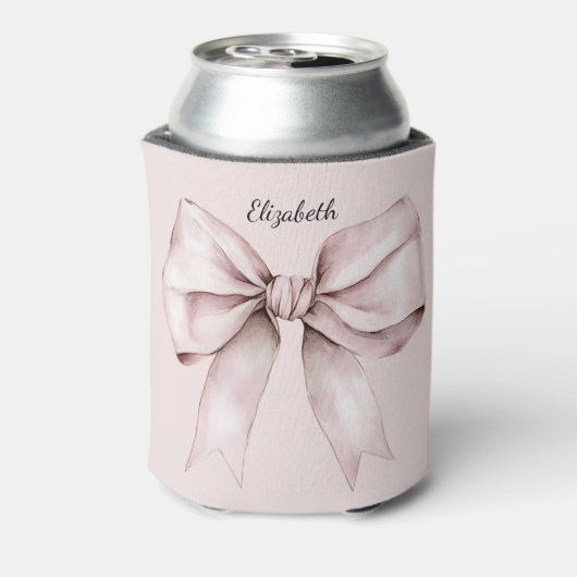 Ästhetische Coquette Rosa Bug Personalisiert Name Dosenkühler (Kanne Rückseite)