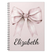 Ästhetische Coquette Rosa Bug Personalisiert Name Notizblock (Vorderseite)