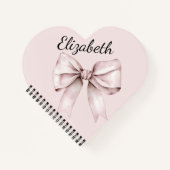 Ästhetische Coquette Rosa Bug Personalisiert Name Notizblock (Vorderseite)