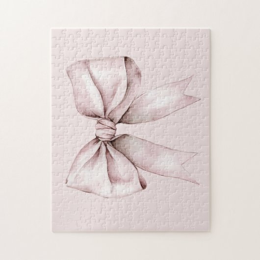 Ästhetische Coquette Rosa Bug Personalisiert Name Puzzle (Vertikal)