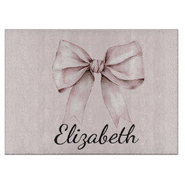 Ästhetische Coquette Rosa Bug Personalisiert Name Schneidebrett