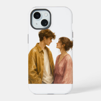 Ästhetische Couverture-Telefonhülle iPhone 15 Hülle