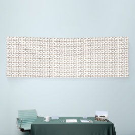 Ästhetische Darstellung eines braunen und weißen F Banner