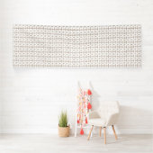 Ästhetische Darstellung eines braunen und weißen F Banner (Insitu)