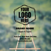 Ästhetische Darstellung moderner Logos für Minimal Acrylschild (Neutral)