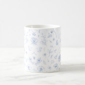 Ästhetische Elegance Schönes Blumenmuster Kaffeetasse (Mittel)