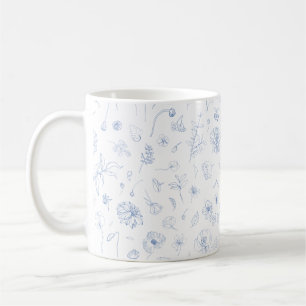 Ästhetische Elegance Schönes Blumenmuster Kaffeetasse
