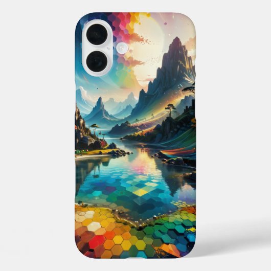 Ästhetische Fantasy Landschaft Case-Mate iPhone Hülle (Rückseite)