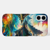 Ästhetische Fantasy Landschaft Case-Mate iPhone Hülle (Rückseite (Horizontal))