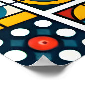 Ästhetische Farbgeometrie Poster (Ecke)