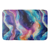 Ästhetische, farbige Regenbogen-Age-Glitzer-Textur Badematte (Vorderseite)