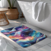 Ästhetische, farbige Regenbogen-Age-Glitzer-Textur Badematte