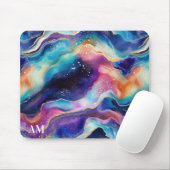 Ästhetische, farbige Regenbogen-Age-Glitzer-Textur Mousepad (Mit Mouse)