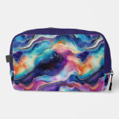 Ästhetische, farbige Regenbogen-Age-Glitzer-Textur Waschbeutel (Vorderseite)