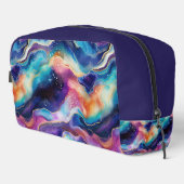 Ästhetische, farbige Regenbogen-Age-Glitzer-Textur Waschbeutel (Rechte Ecke)