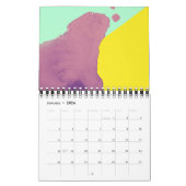 Ästhetische Farbpalette 2021 Kalender (Jan 2026)