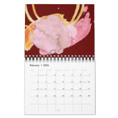 Ästhetische Farbpalette 2021 Kalender (Feb 2026)