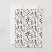 Ästhetische Floral Hand Schriftliche Skriptmeldung Dankeskarte (Rückseite)