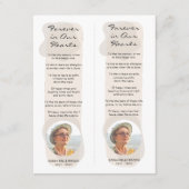 Ästhetische Foto Gedenkstätte Beerdigung Lesezeich Feiertagskarte (Vorderseite)