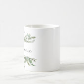Ästhetische Frische Vegetation Persönlicher Name Kaffeetasse (Mittel)