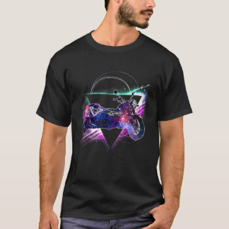 Ästhetische Galaxie Sidecar Motorrad T Shirt
