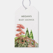 Ästhetische Gartenfeder Geschenkanhänger (Vorderseite)