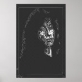 ästhetische geheimnisvolle Figur gegenüber abstrak Poster (Vorne)