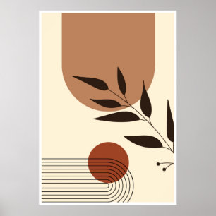Ästhetische geometrische Darstellung Poster