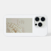 Ästhetische getrocknete Blumen. Konzentriere dich iPhone Hülle (Rückseite (Horizontal))