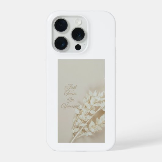Ästhetische getrocknete Blumen. Konzentriere dich iPhone Hülle (Rückseite)