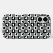 Ästhetische Gingham-Kariert-Herzen-Hülle Case-Mate iPhone Hülle (Rückseite (Horizontal))