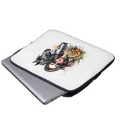 Ästhetische Girl Horl Glitzer Rose Laptopschutzhülle (Vorne Knopf)