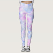 Ästhetische Gradient Pastel Wolken Sparkeln Leggings (Vorderseite)