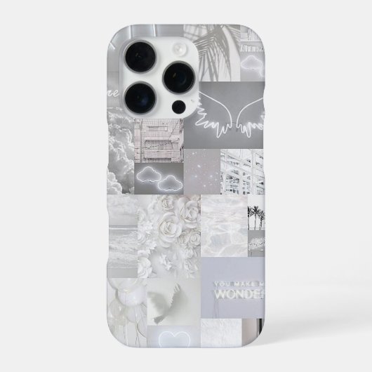 Ästhetische Grautöne iPhone Hülle (Rückseite)