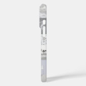 Ästhetische Grays Case-Mate iPhone Hülle (Rückseite / Links)