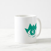 Ästhetische grüne Augen-Tasse Kaffeetasse (VorderseiteRechts)