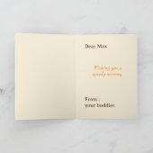 Ästhetische Grußkarte wird schnell personalisiert Feiertagskarte (Innenseite)