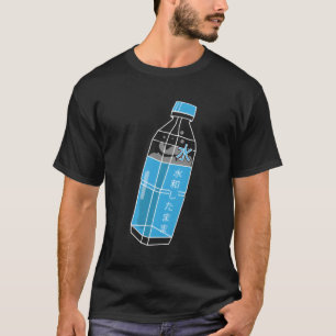 Ästhetische Harajuku Wasserflasche Bleibe Japa T-Shirt