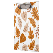 Ästhetische Herbstblätter, Fall Theme Muster Klemmbrett (Links)