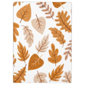 Ästhetische Herbstblätter, Fall Theme Muster Klemmbrett (Rückseite)