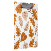 Ästhetische Herbstblätter, Fall Theme Muster Klemmbrett (Rechts)