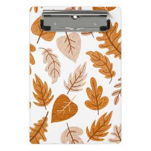 Ästhetische Herbstblätter, Fall Theme Muster Mini Klemmbrett