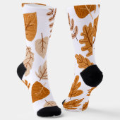 Ästhetische Herbstblätter, Fall Theme Muster Socken (Gewinkelt)
