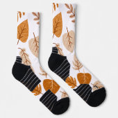 Ästhetische Herbstblätter, Fall Theme Muster Socken (Rechts)
