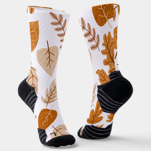 Ästhetische Herbstblätter, Fall Theme Muster Socken (Gewinkelt)