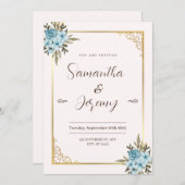 Ästhetische Hochzeit retten das Datum der Einladun Save The Date (Vorne/Hinten)