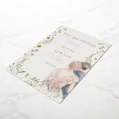 Ästhetische Hochzeitskarte Folieneinladung (Gedreht)