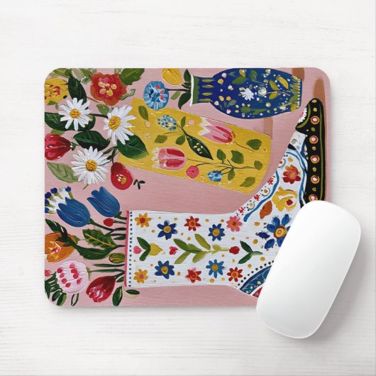 ästhetische Illustration Rutschfeste Mauspad (Mit Mouse)