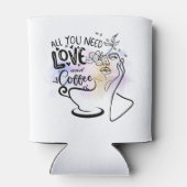 Ästhetische Illustrationen, Mädchenkaffee Dosenkühler (Rückseite)